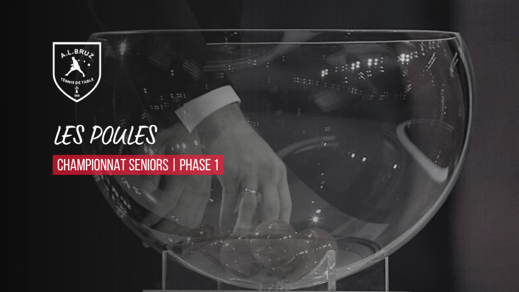 Champ. Seniors | Les poules de la Phase 1