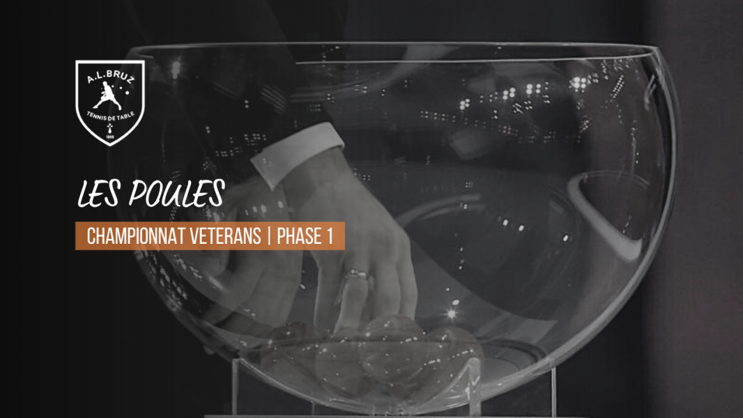 Champ. Vétérans | Les poules de la Phase 1