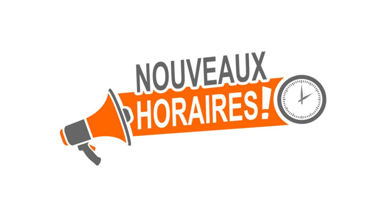 Changement d'horaires le mercredi !