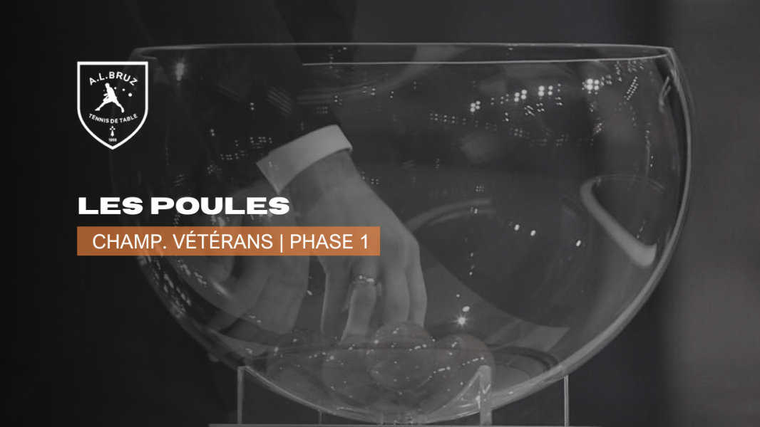 Champ. Vétérans | Les poules de la Phase 1