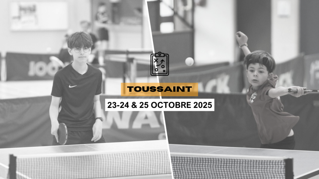Toussaint | Stage de Ping du 23 au 25 octobre