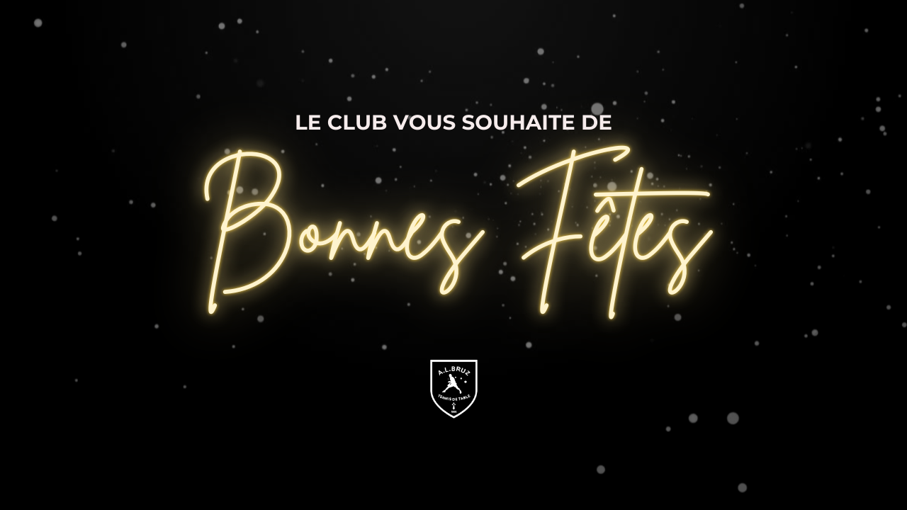 🎄Le club vous souhaite de Bonnes Fêtes de fin d'année !