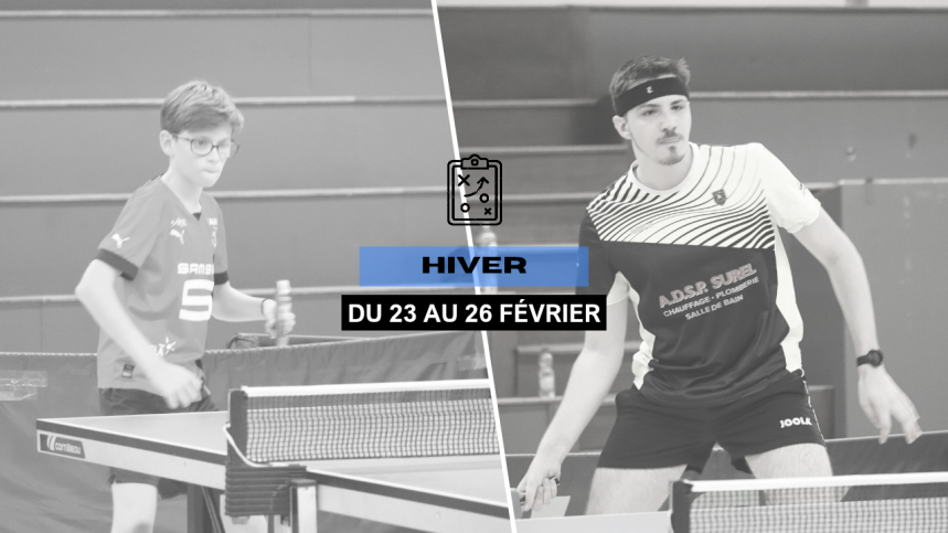 Hiver | Stage de Ping du 23 au 26 février