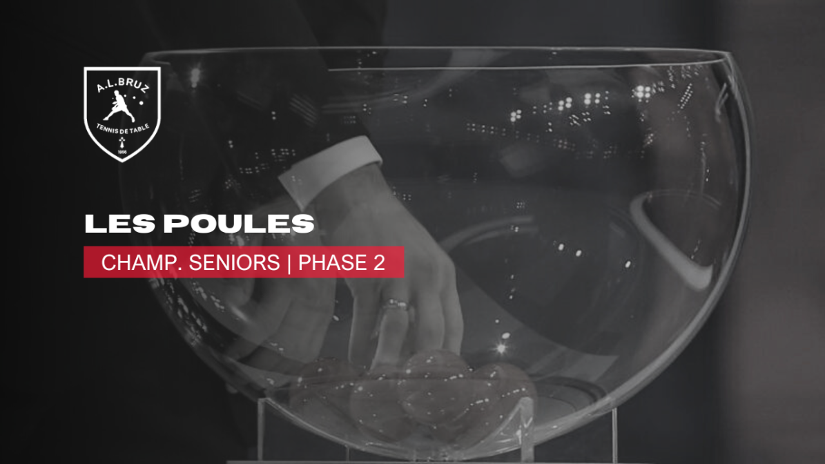 Champ. Seniors | Les poules de la Phase 2