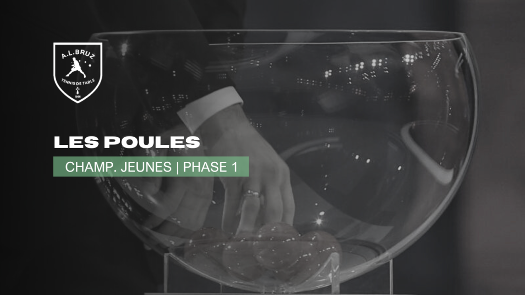 Champ. Jeunes | Les poules de la Phase 1