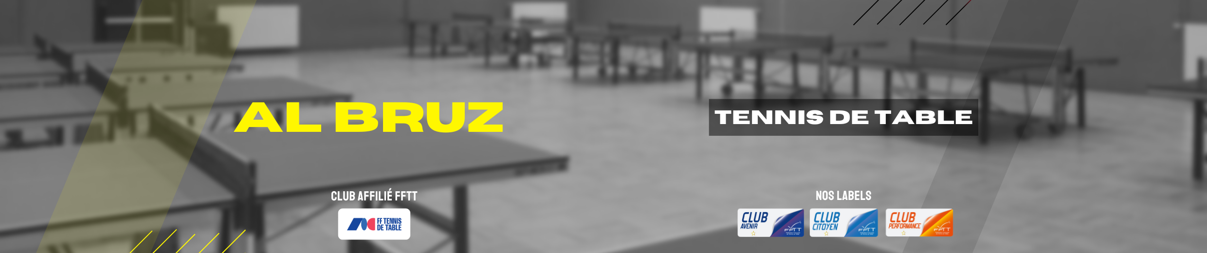 Bannière AL BRUZ Tennis de Table